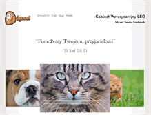Tablet Screenshot of leovet.pl
